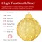 Best Choice Products 3-Piece Hanging Pop-Up Outdoor Christmas Ornaments, LED Lights, 8 Light Functions